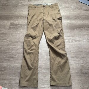 Wrangler Pants Mens 34 Beige Outdoor ATG All Terrain Cargo 34x32 Hiking Gorpcore